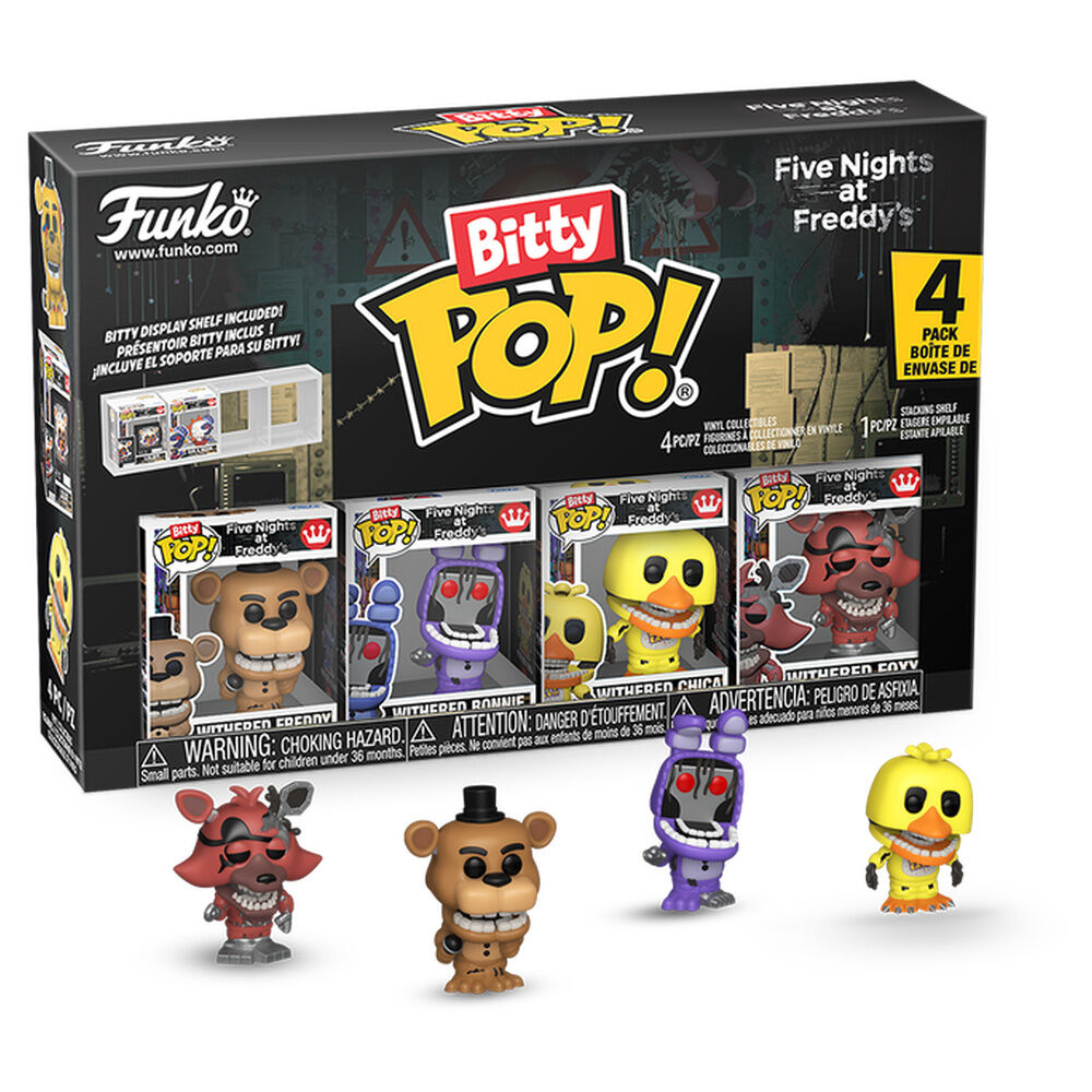 Blister 4 figuras Bitty POP Five Nights at Freddy´s Frikytopia