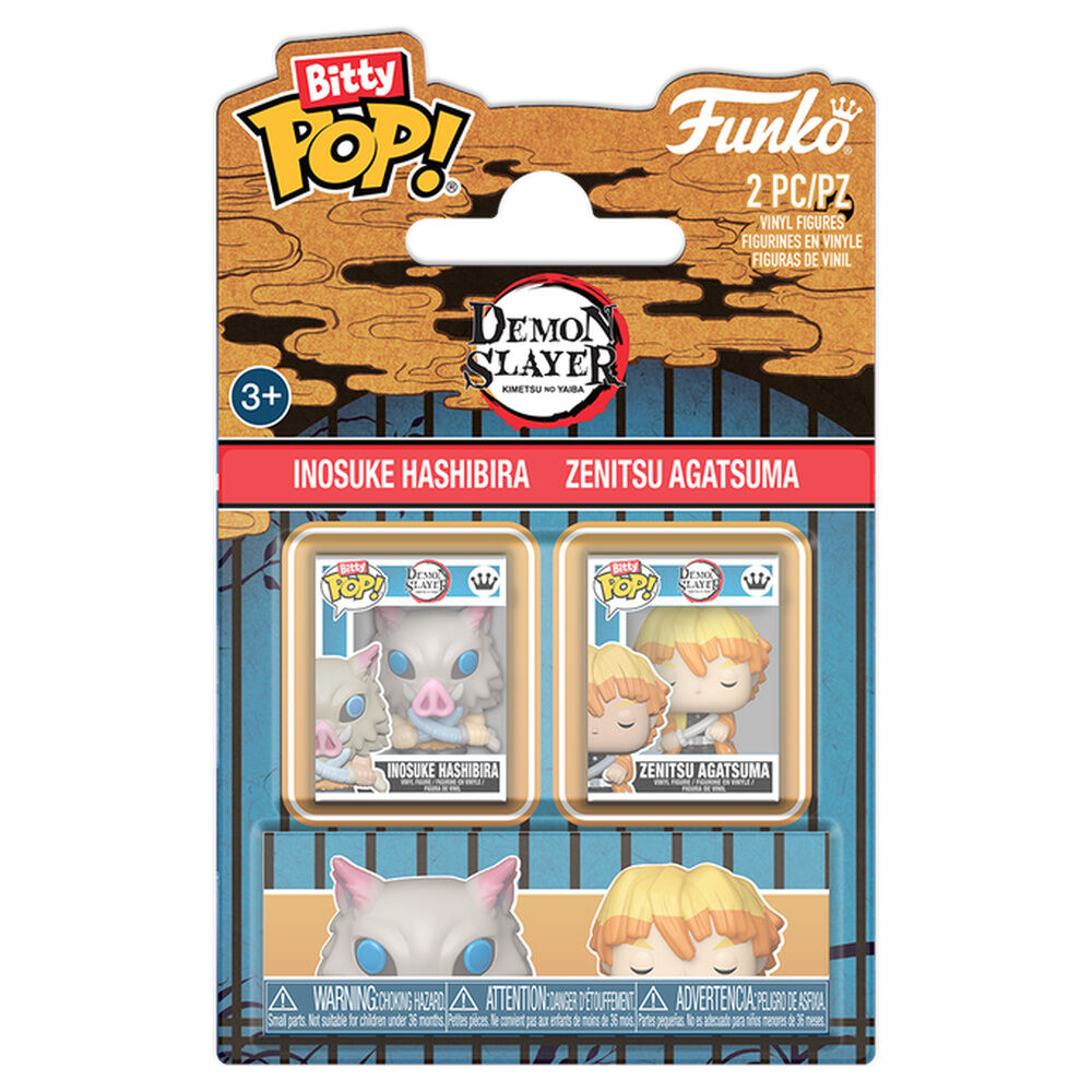 Blister 2 Bitty POP! Demon Slayer Inosuke & Zenitsu Frikytopia
