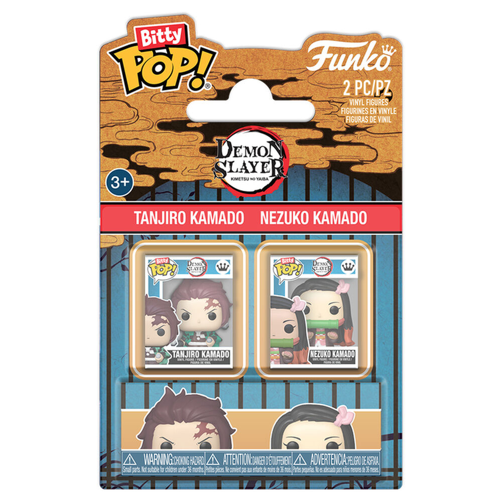 Blister 2 Bitty POP! Demon Slayer Tanjiro & Nezuko Frikytopia