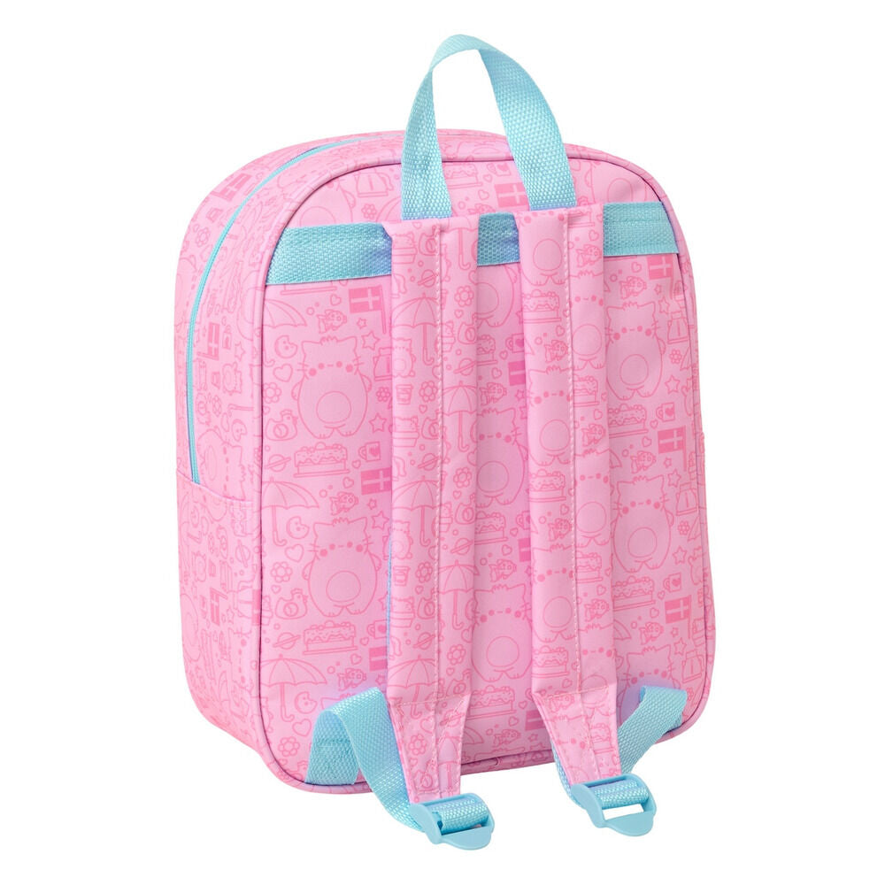 Mochila 3D A Gata Cor-de-Rosa 27 cm