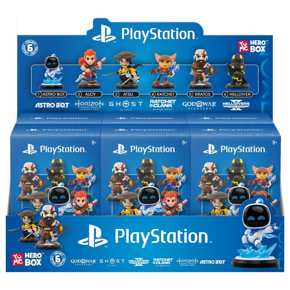 PlayStation Figuras mini Hero Box All Stars Series 12 cm Expositor (6)