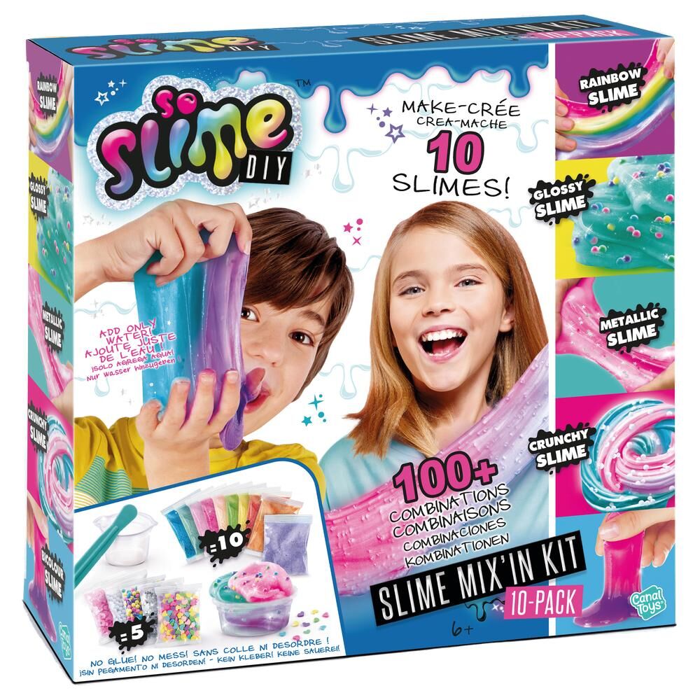 Set 10 botes mezclables Slime Diy Frikytopia