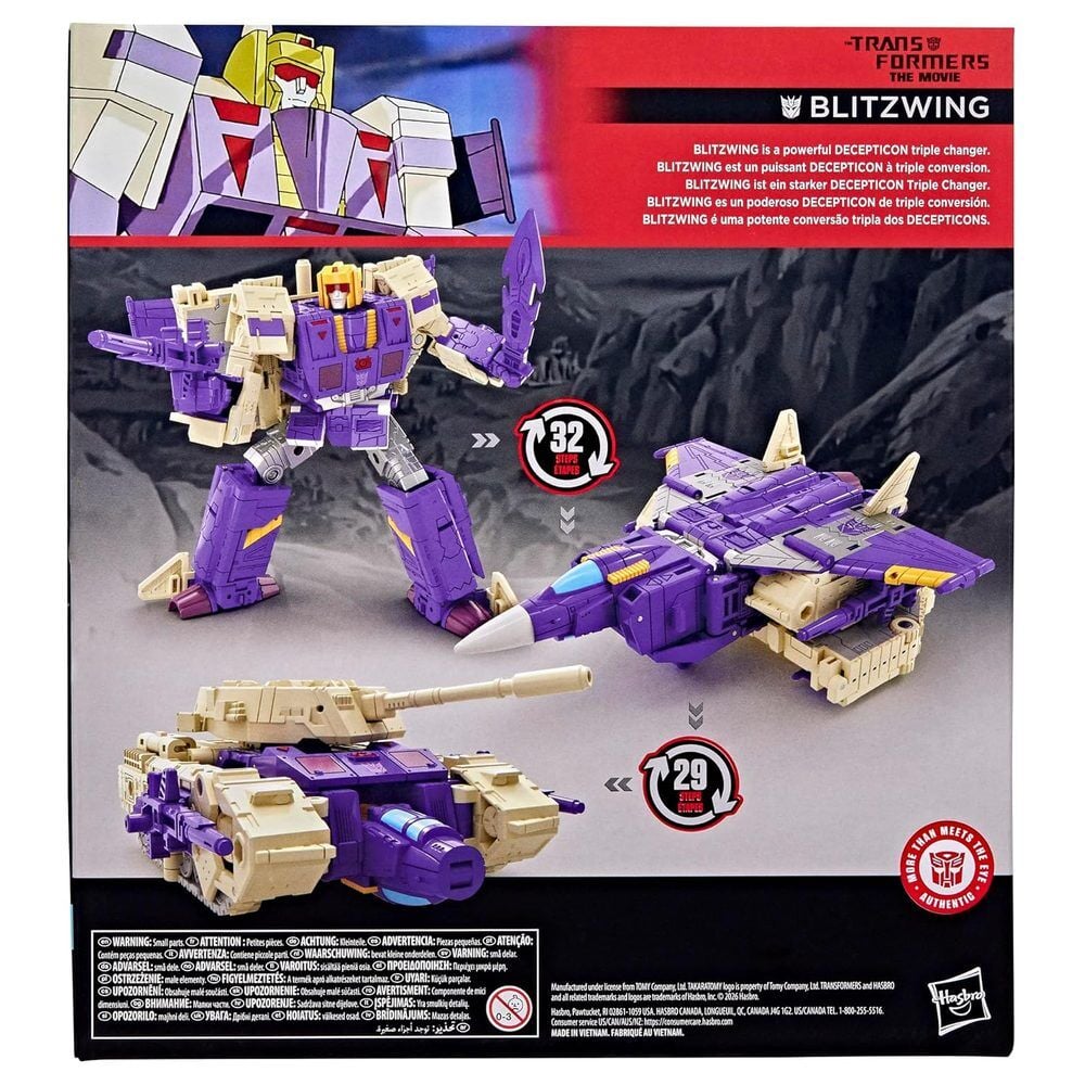 Transformers: La película Studio Series Leader Class Figura Blitzwing 18 cm