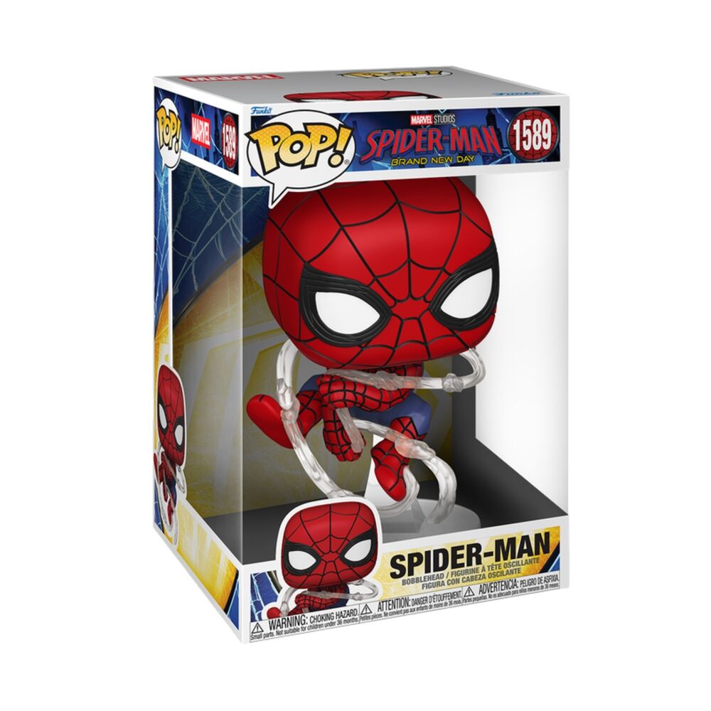 Figura POP Jumbo Marvel  Spiderman Brand New Day Spider-Man Frikytopia