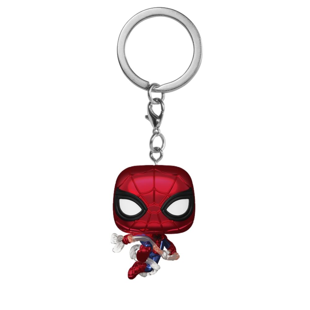Llavero Pocket POP Marvel Spiderman Brand New Day Spider-Man Metallic Frikytopia