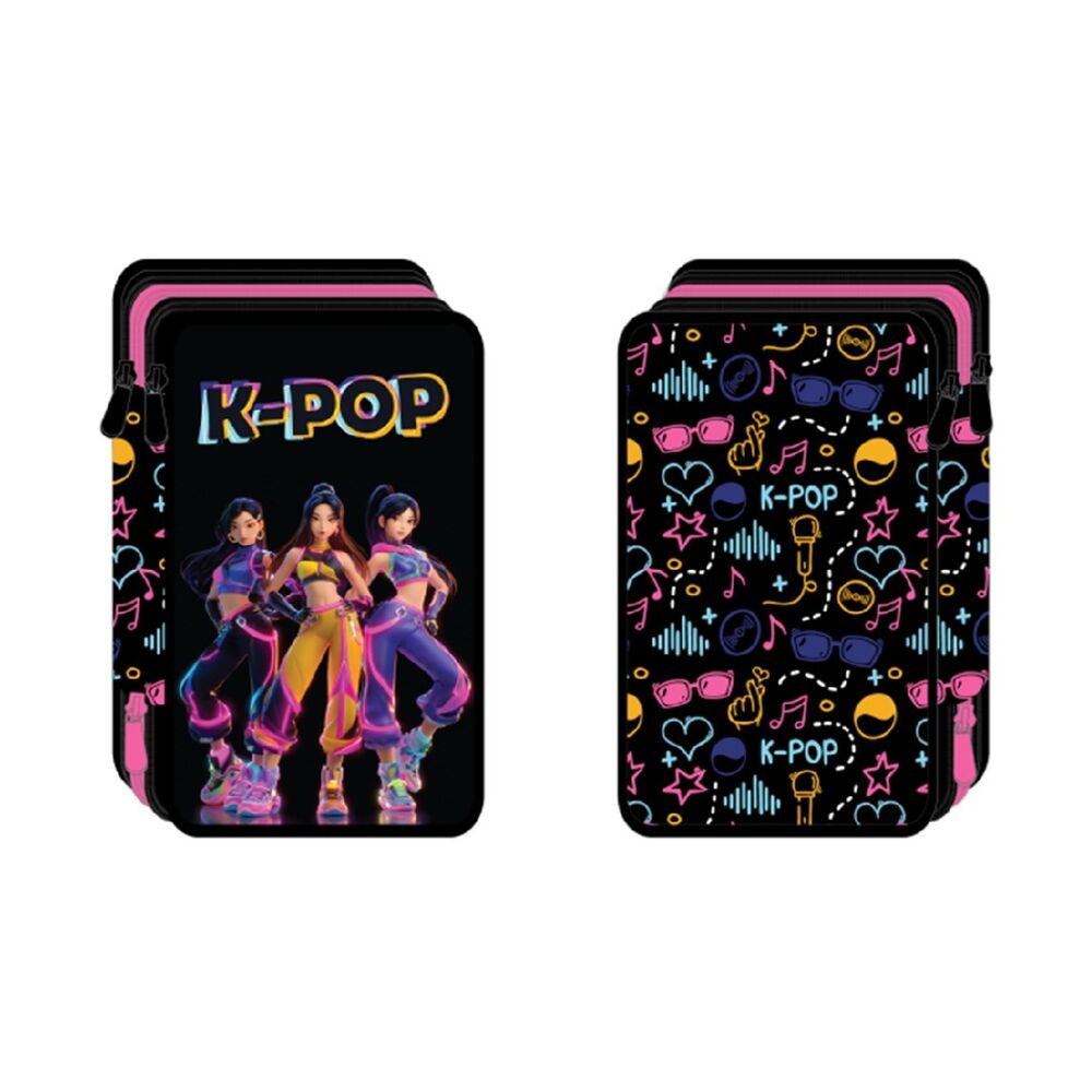 Estojo KPop triplo Frikytopia