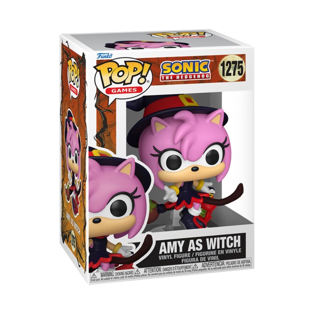 Sonic the Hedgehog Figura POP! Games Vinyl Amy on Broom 9 cm