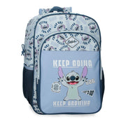 Mochila Keep Going Stitch Disney 40cm adaptable
