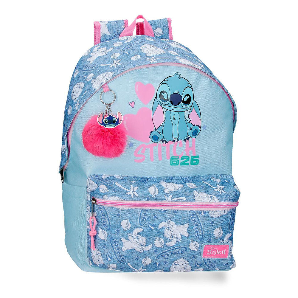 Mochila Hearts Stitch Disney 44cm adaptable Frikytopia