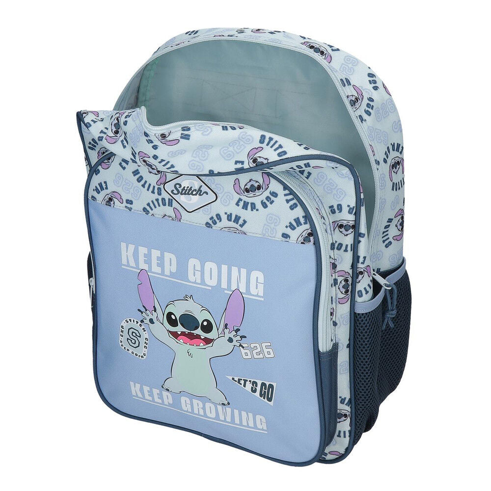 Mochila Keep Going Stitch Disney 40cm adaptable
