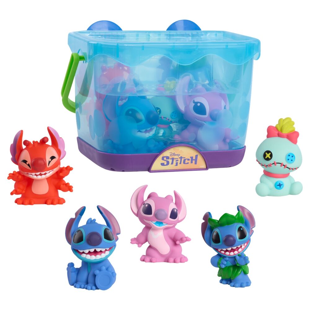 Set 5 figuras baño Stitch Disney