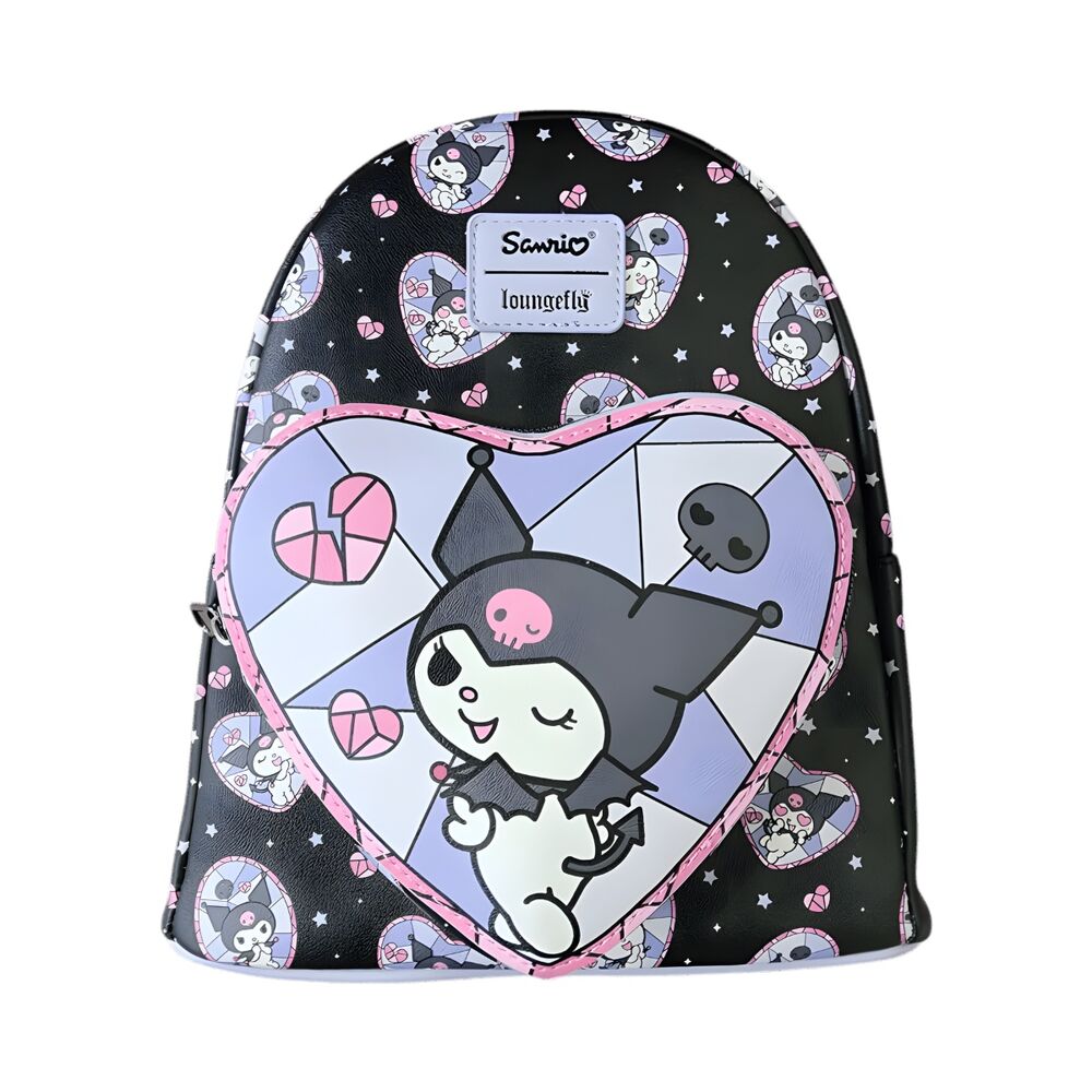 Mochila Hello Kittty Kuromi Stained Glass Loungefly 26cm Frikytopia