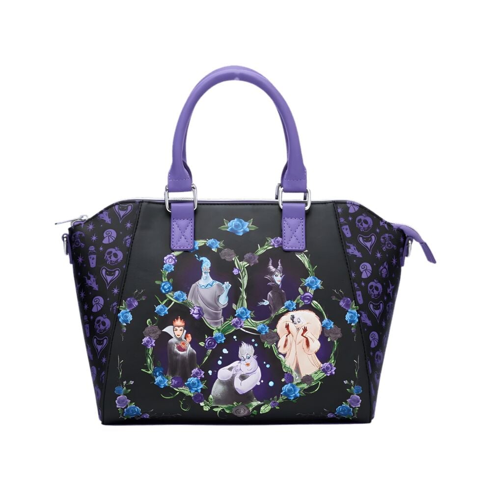 Bolso Floral Icons Satchel Disney Villains Loungefly 26cm Frikytopia