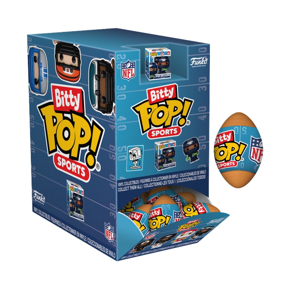 NFL Mystery Bitty POP! Vinyl Figuras 2 cm Series 2 Blind Box Expositor (24)