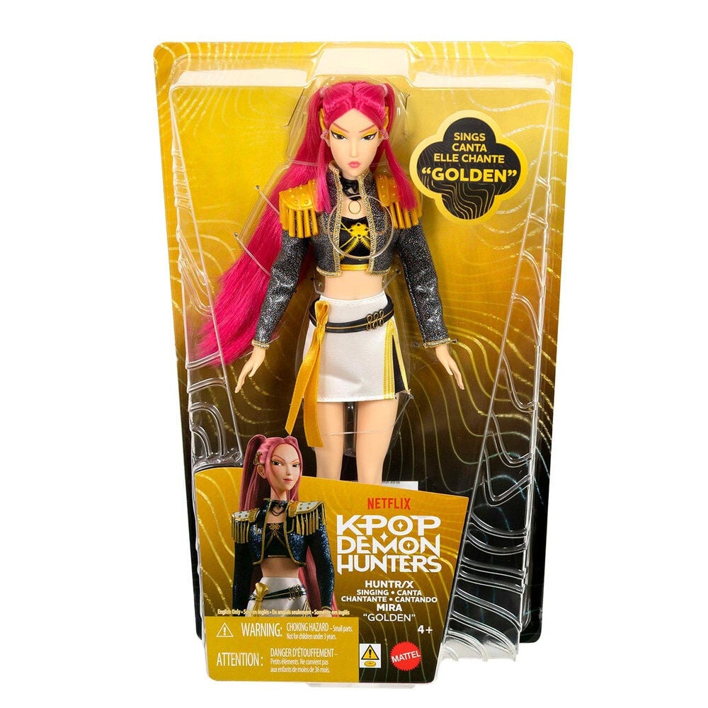 KPop Demon Hunters Muñeca Cantante Huntrix Mira (Golden)