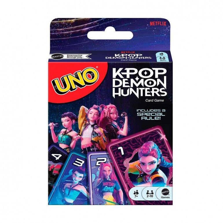 Juego cartas UNO K-Pop Demon Hunters Frikytopia