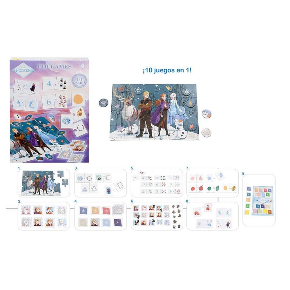 Juegos 10 en 1 Frozen Disney Frikytopia