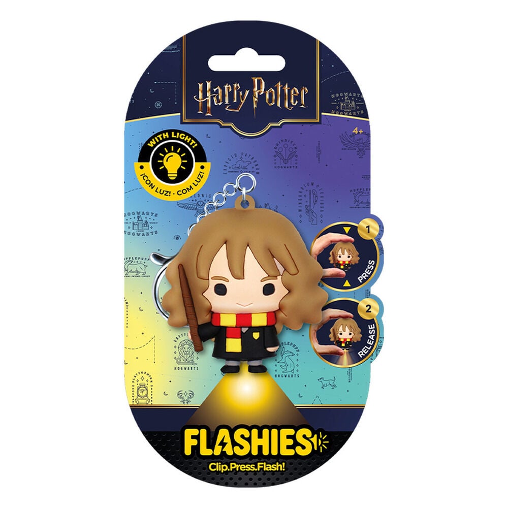 Llavero figura 3D con luz Hermione Harry Potter Flashies Frikytopia