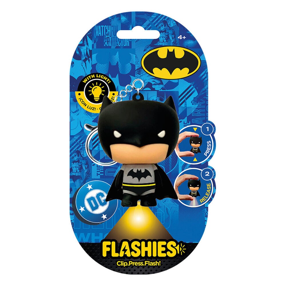 Llavero figura 3D con luz Batman DC Comics Flashies Frikytopia