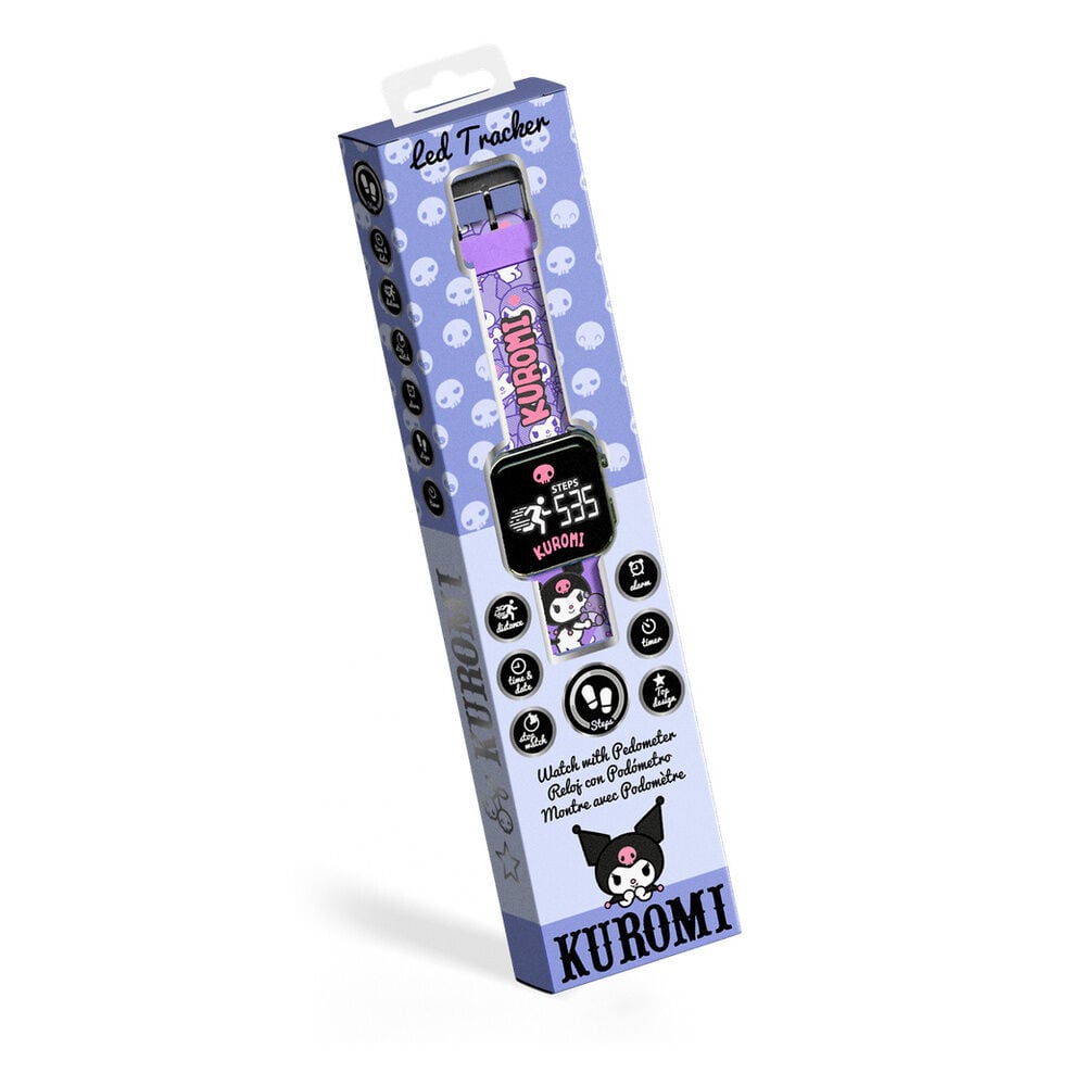 Relógio LED multifunção Kuromi Hello Kitty Frikytopia