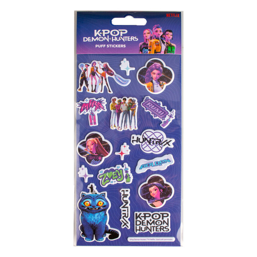 KPop Demon Hunters Set de Pegatinas Puff