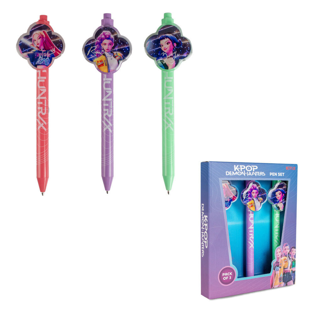 KPop Demon Hunters Packs de 3 Bolígrafos