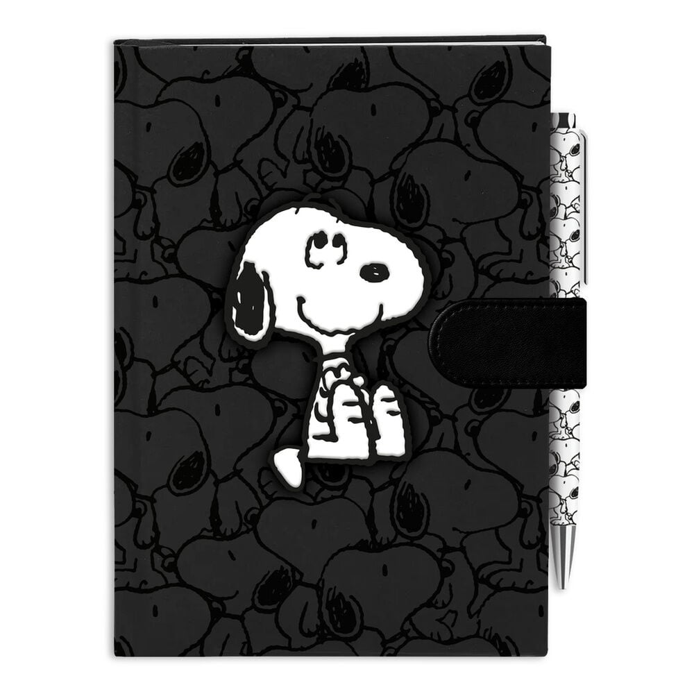 Cuaderno A5 terciopelo Snoopy Peanuts Frikytopia