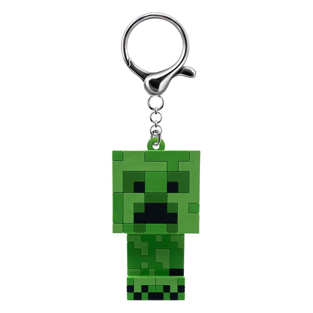 Porta-chaves figura 3D com luz Minecraft Flashies