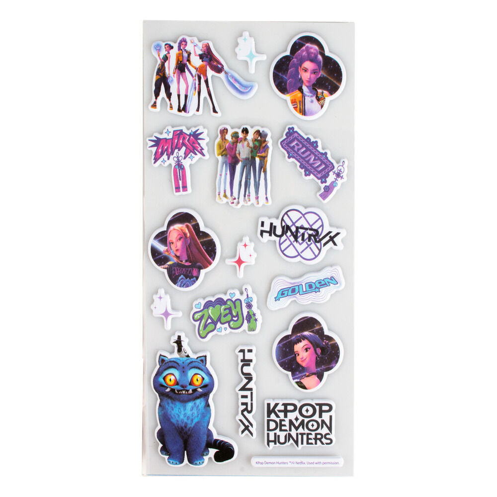 KPop Demon Hunters Set de Pegatinas Puff