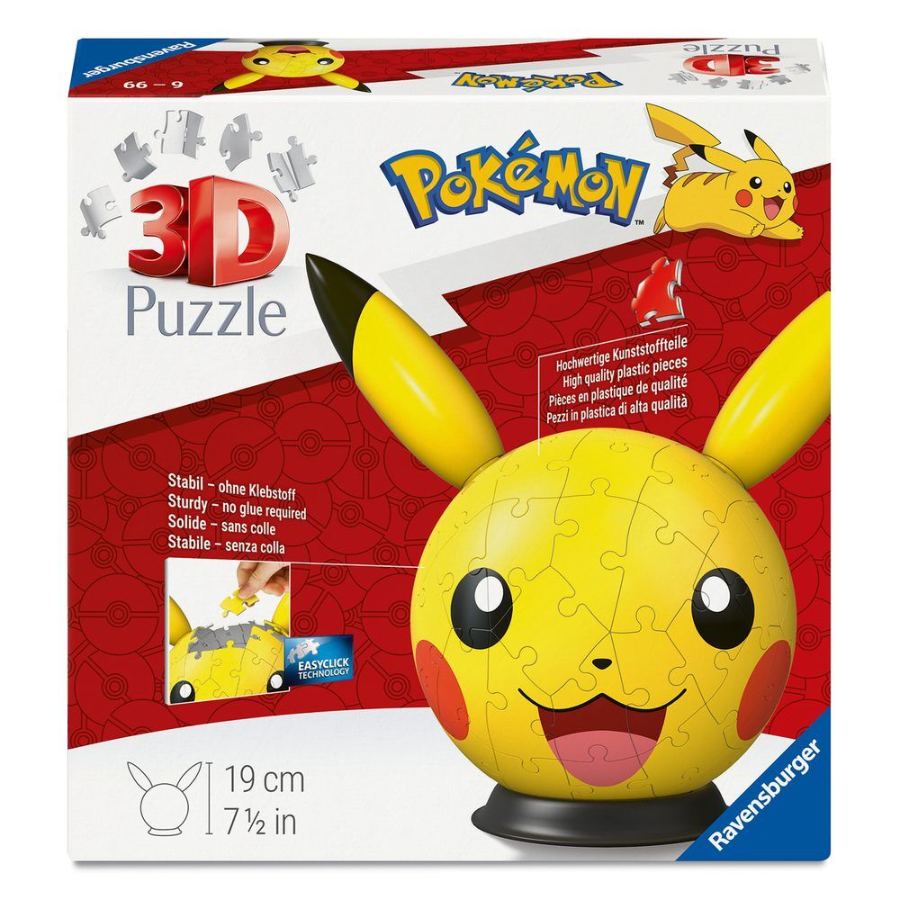 Puzzle Ball 3D Pikachu Pokemon Frikytopia