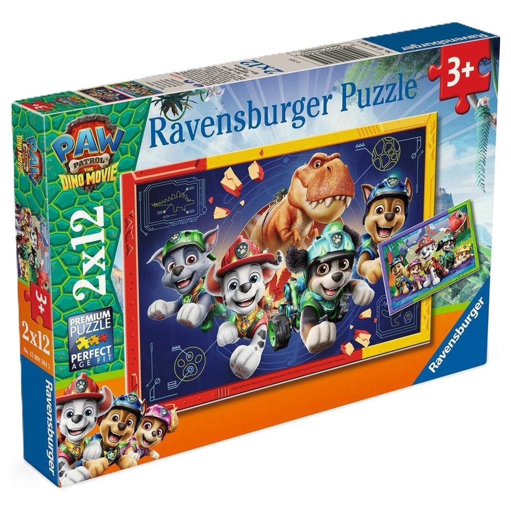 Puzzle Dino Movie Patrulla Canina Paw Patrol 2x12pzs