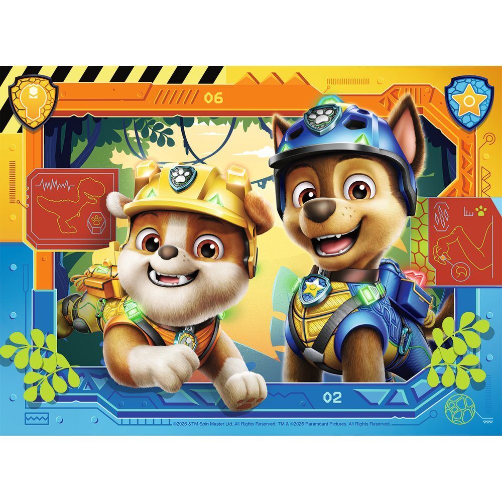 Puzzle Dino Movie Patrulla Canina Paw Patrol 12-16-20-24pzs