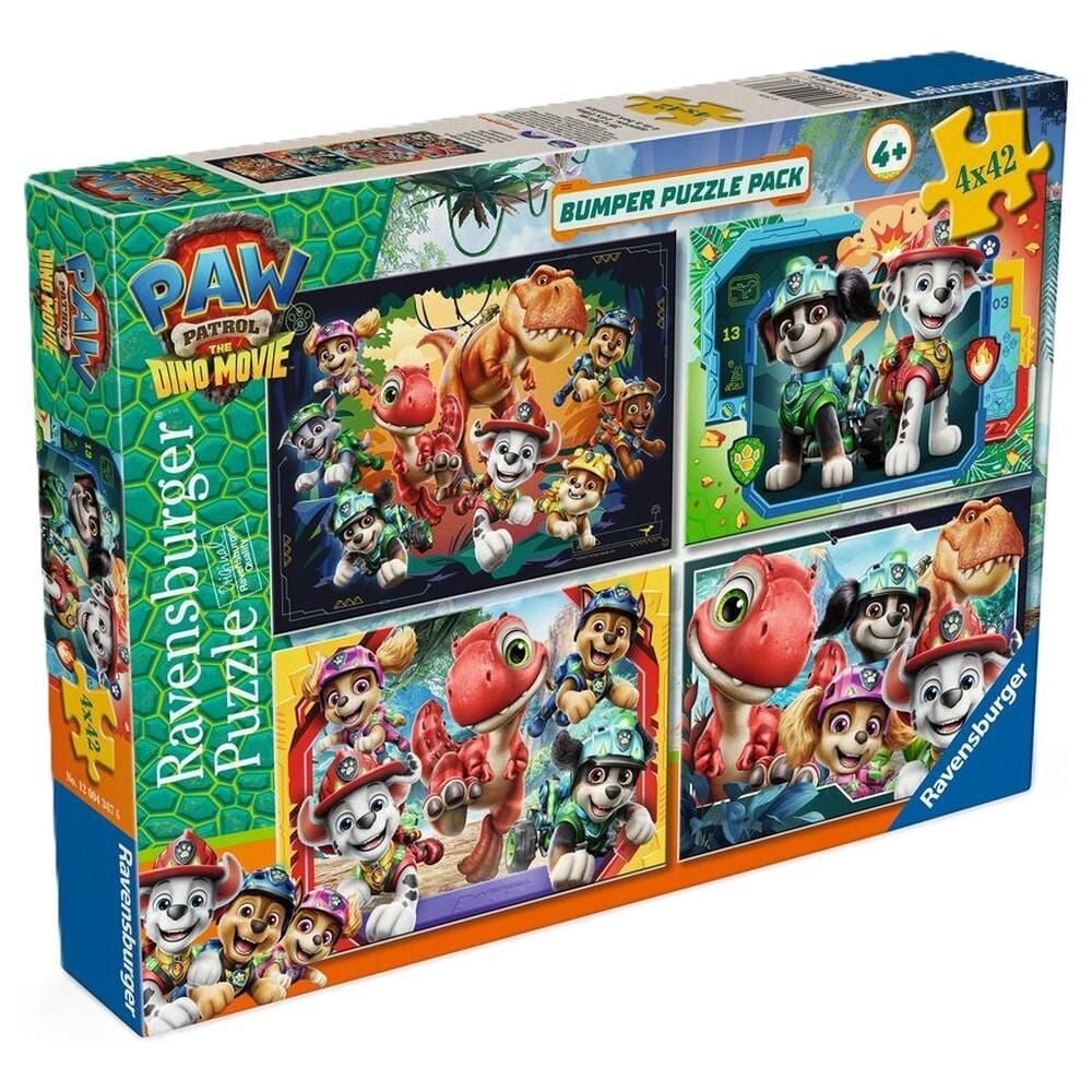 Puzzle Dino Movie Patrulla Canina Paw Patrol 4x42pzs