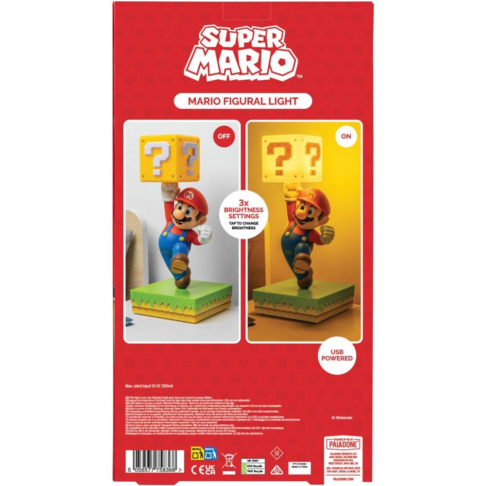 Super Mario Lámpara Diorama Mario