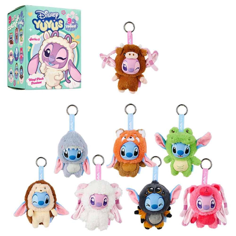 Disney YuYus Llaveros de peluche Wave 2 Stitch & Angel 13 cm Blindbox Display (8)