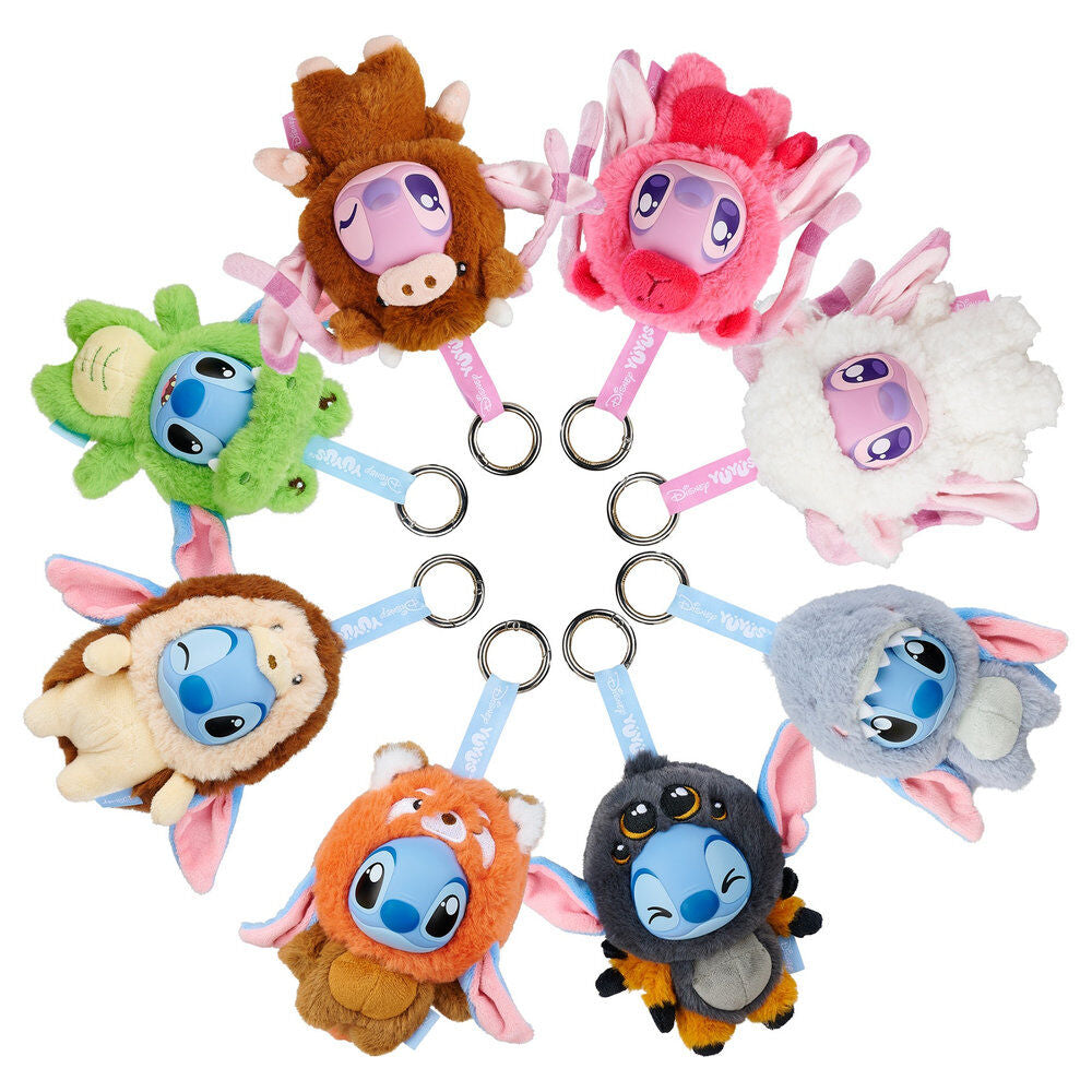 Disney YuYus Llaveros de peluche Wave 2 Stitch & Angel 13 cm Blindbox Display (8)
