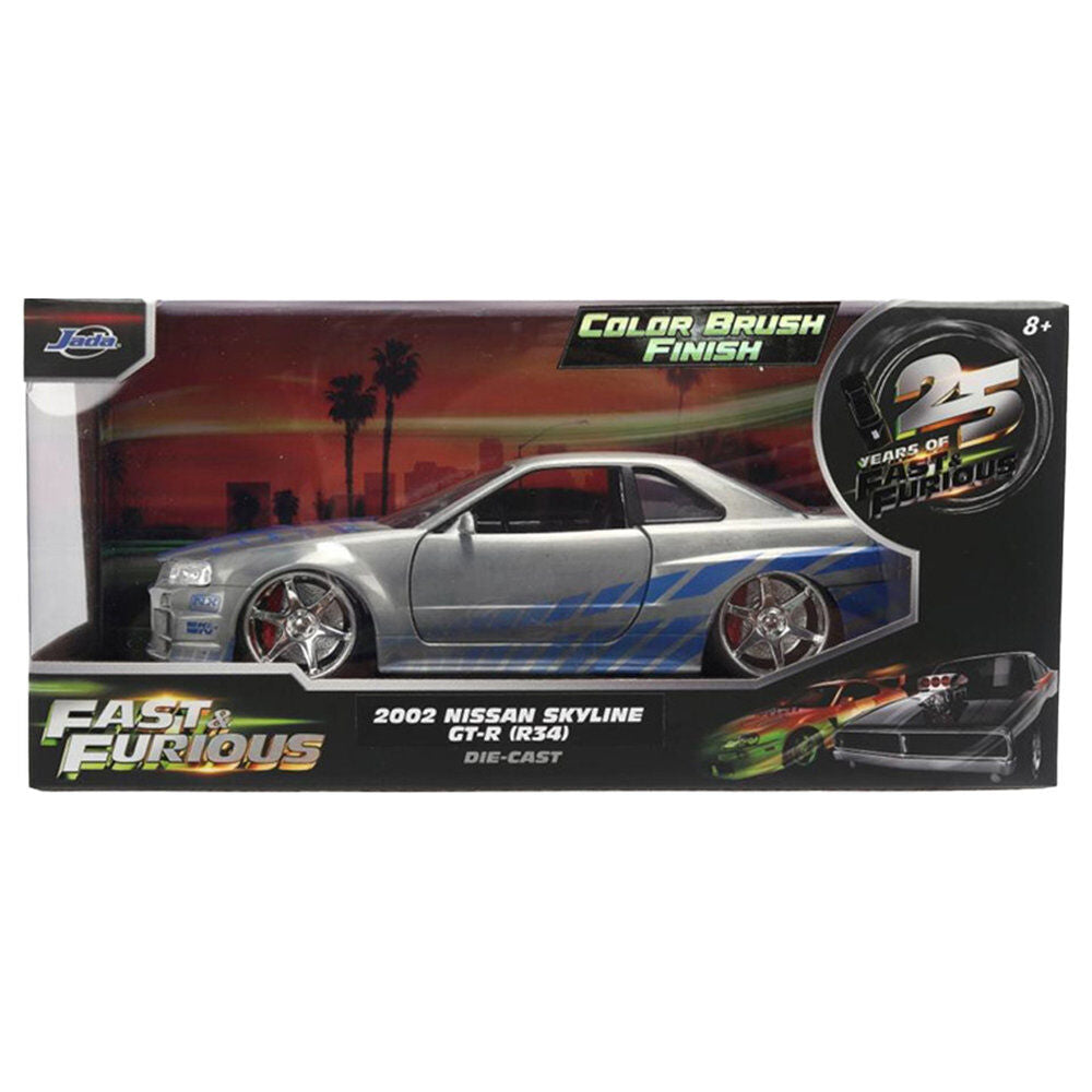 A Todo Gas Diecast Vehículo 1:24 Anniversary Nissan Skyline 19 cm