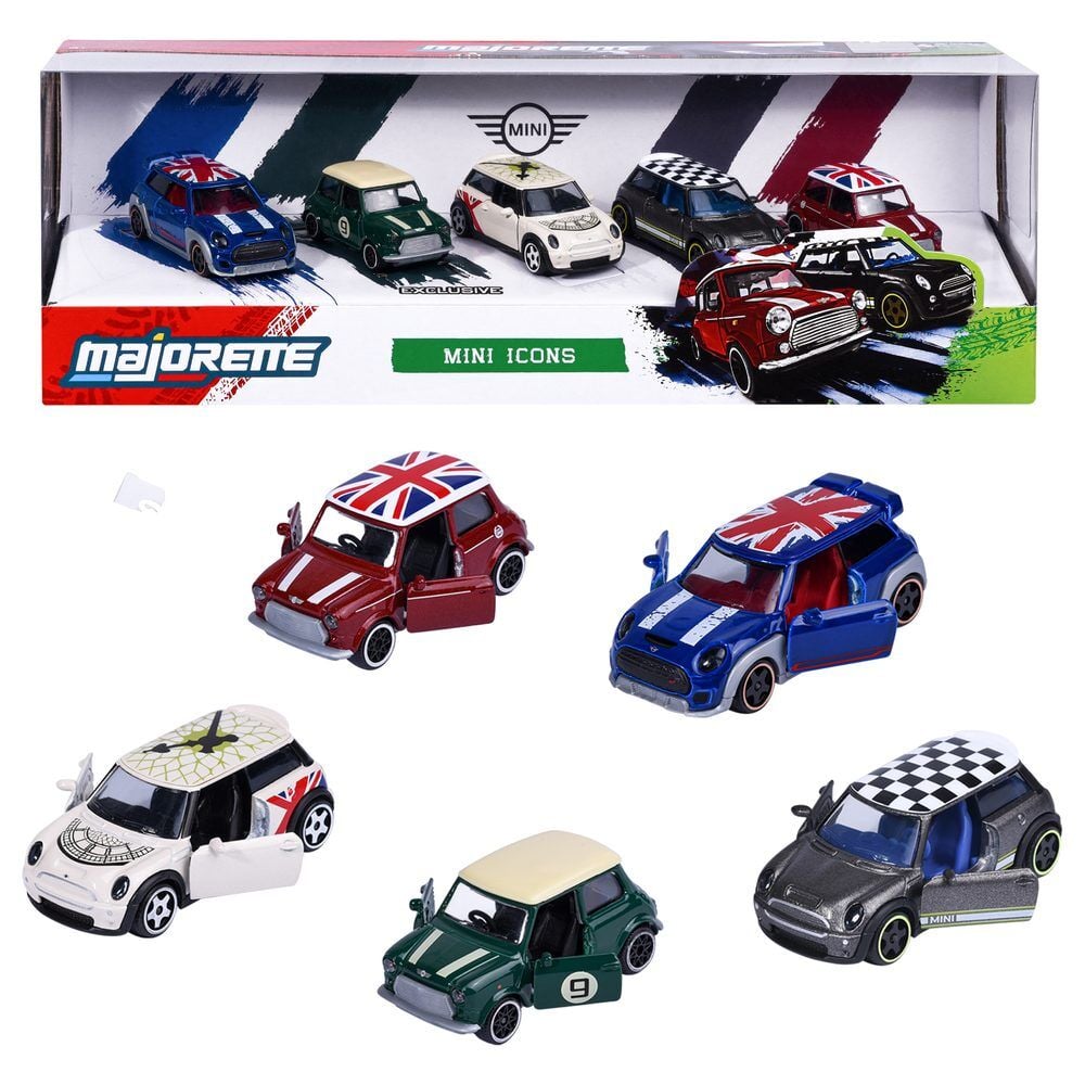 Conjunto 5 carros Mini Frikytopia