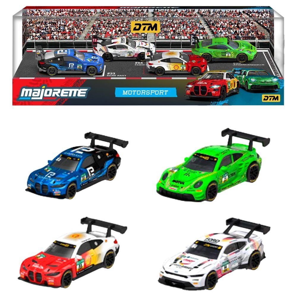 Conjunto 4 carros Motorsport DTM