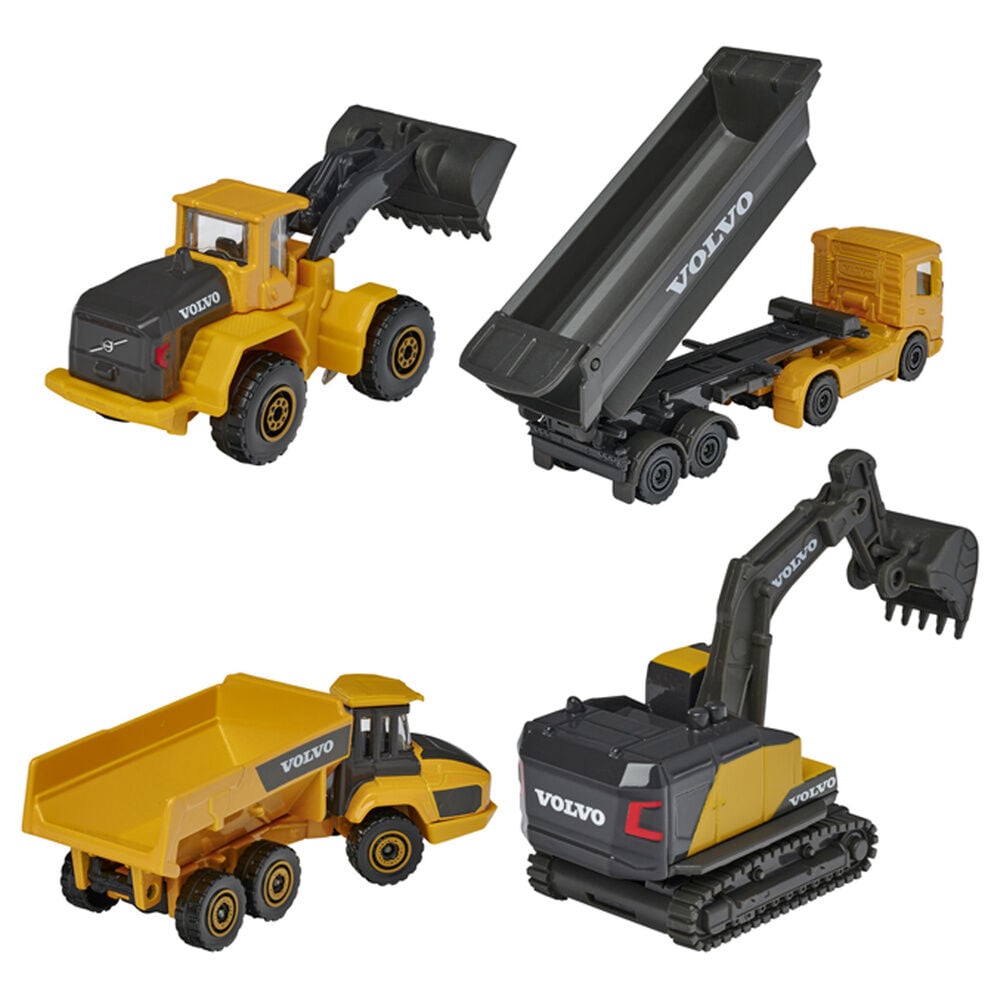 Conjunto 5 veículos de construção Volvo