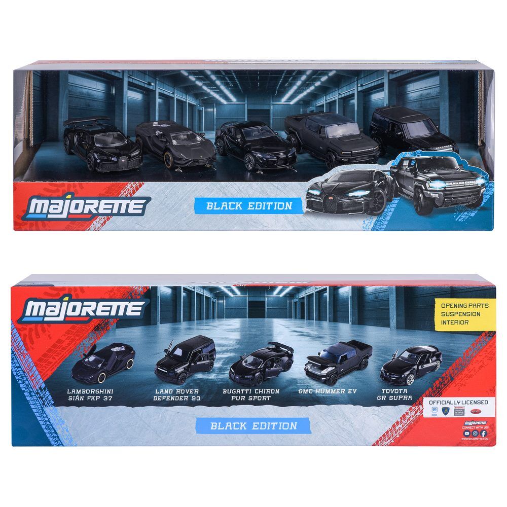Set 5 coches Negros