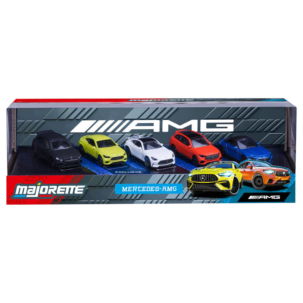 Set 5 coches Mercedes AMG