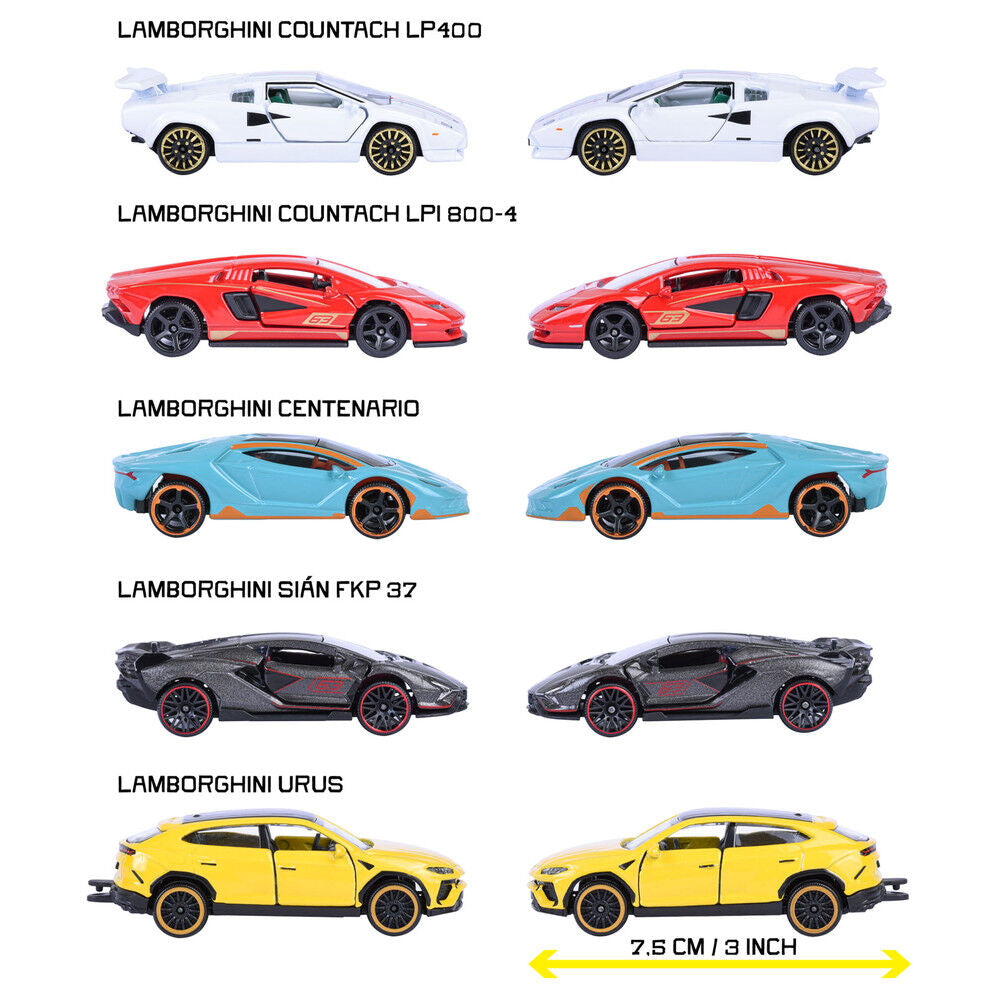 Set 5 coches Lamborghini