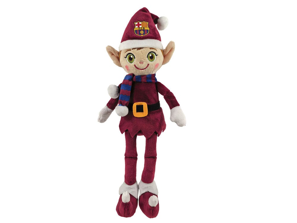 Peluche Elfo Natal FC Barcelona 35 cm Frikytopia