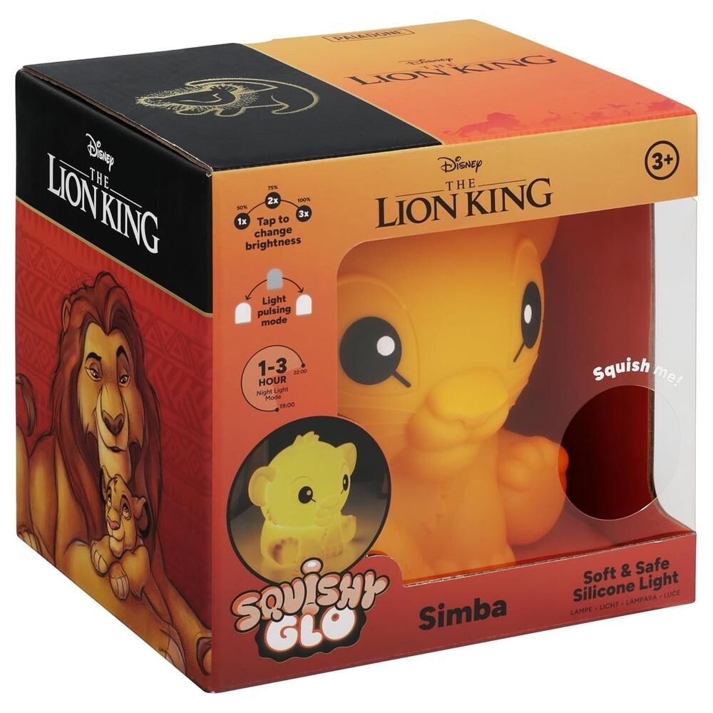 Simba squishy glo silicona ligero recargable clásicos disney