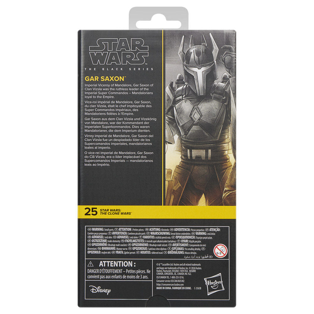 Star Wars: The Clone Wars Black Series Figura Gar Saxon 15 cm