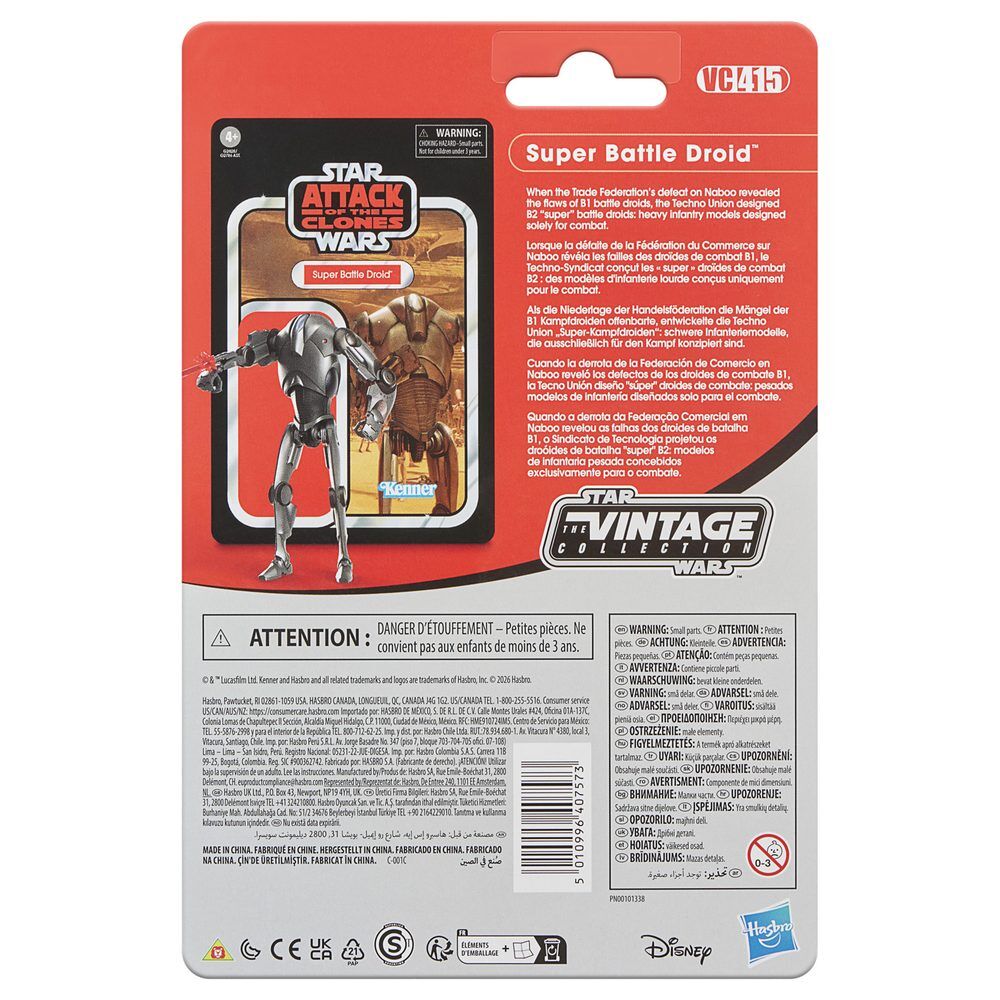 Star Wars Episode II Vintage Collection Figura Super Battle Droid 10 cm