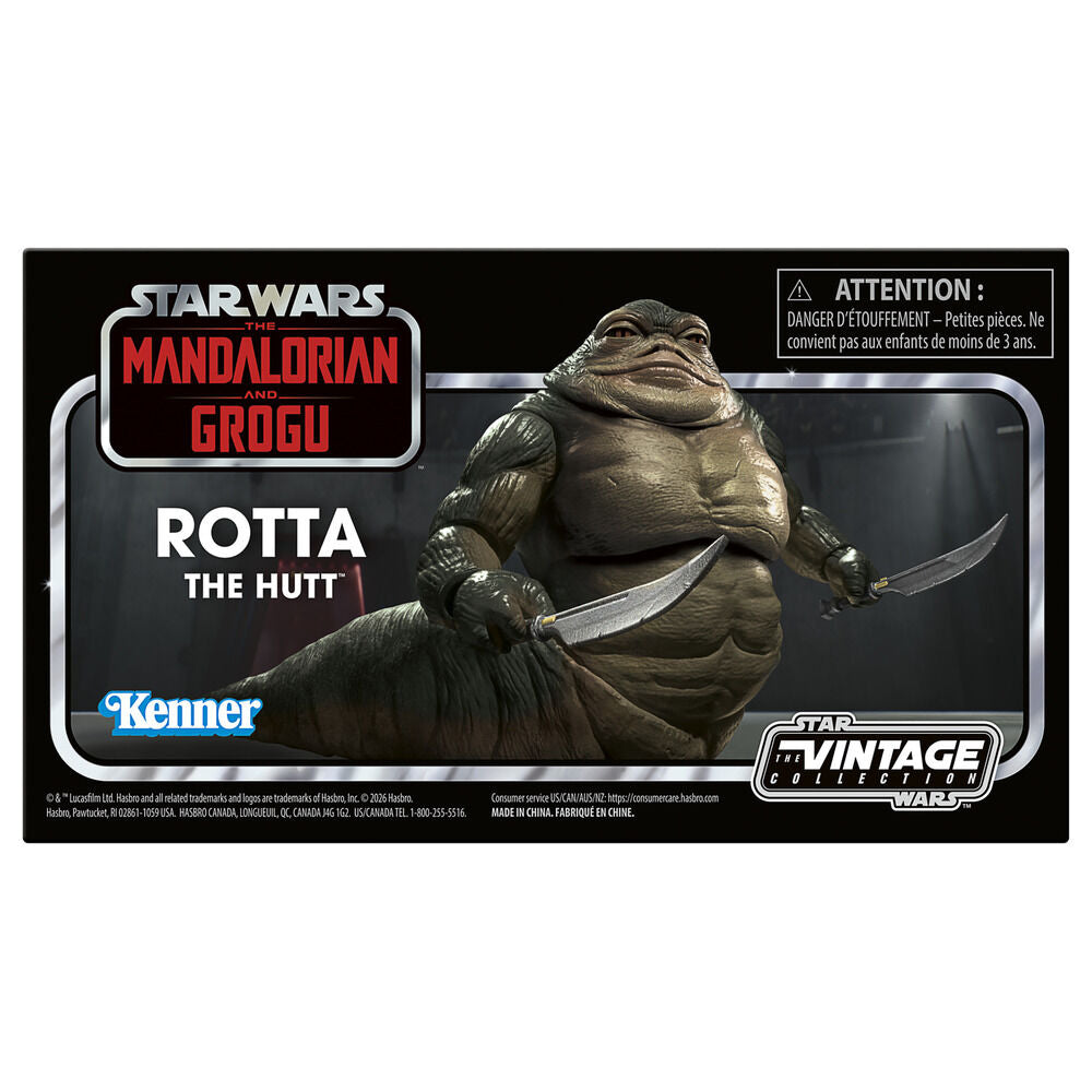 Star Wars: The Mandalorian and Grogu Vintage Collection Figura Rotta the Hutt 10 cm