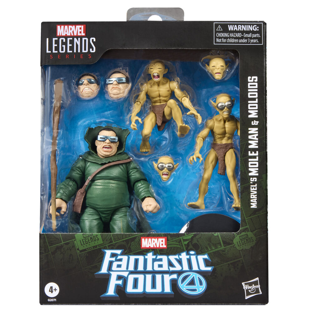 Fantastic Four Marvel Legends Pack de 3 Figuras Marvel's Mole Man & Moloids 15 cm