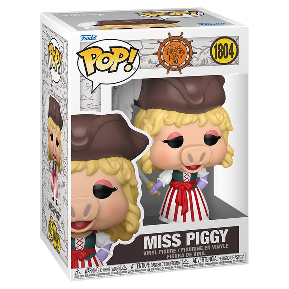 Los Teleñecos en la Isla del Tesoro Figura POP! Movies Vinyl Miss Piggy 9 cm